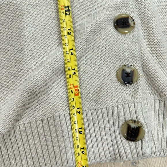 Quince Organic Cotton Cardigan - Cream - Picture 6 of 7